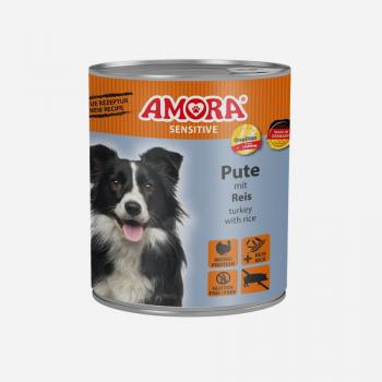 AMORA Dog Sensitive Pute & Reis ( 6 je Bestelleinheit)
