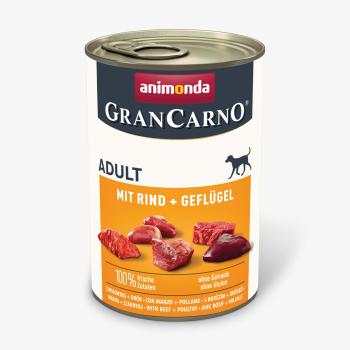 Animonda GranCarno Adult mit Rind & Geflügel 400g (Menge: 12 je Bestelleinheit)