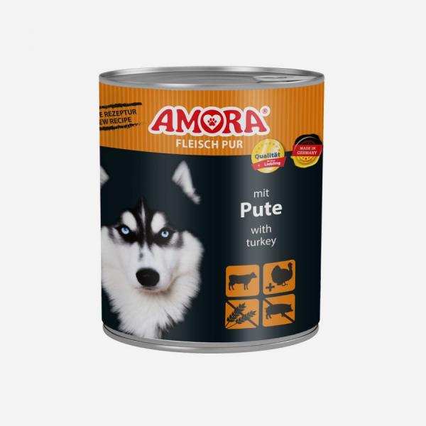 AMORA Dog Fleisch Pur Adult Pute ( 6 je Bestelleinheit)