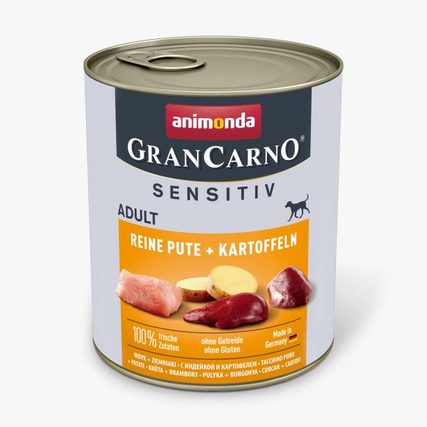 Animonda GranCarno Adult Sensitive Pute & Kartoffel pur ( 6 je Bestelleinheit)