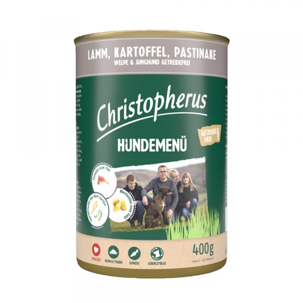 Christopherus Dose Menue Junior mit Lamm, Kartoffel, Pastinake 400g (Menge: 6 je Bestelleinheit)
